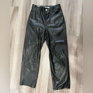 Black Levi’s leather pants